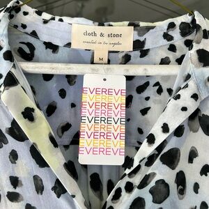 Cloth & stone animal print blouse